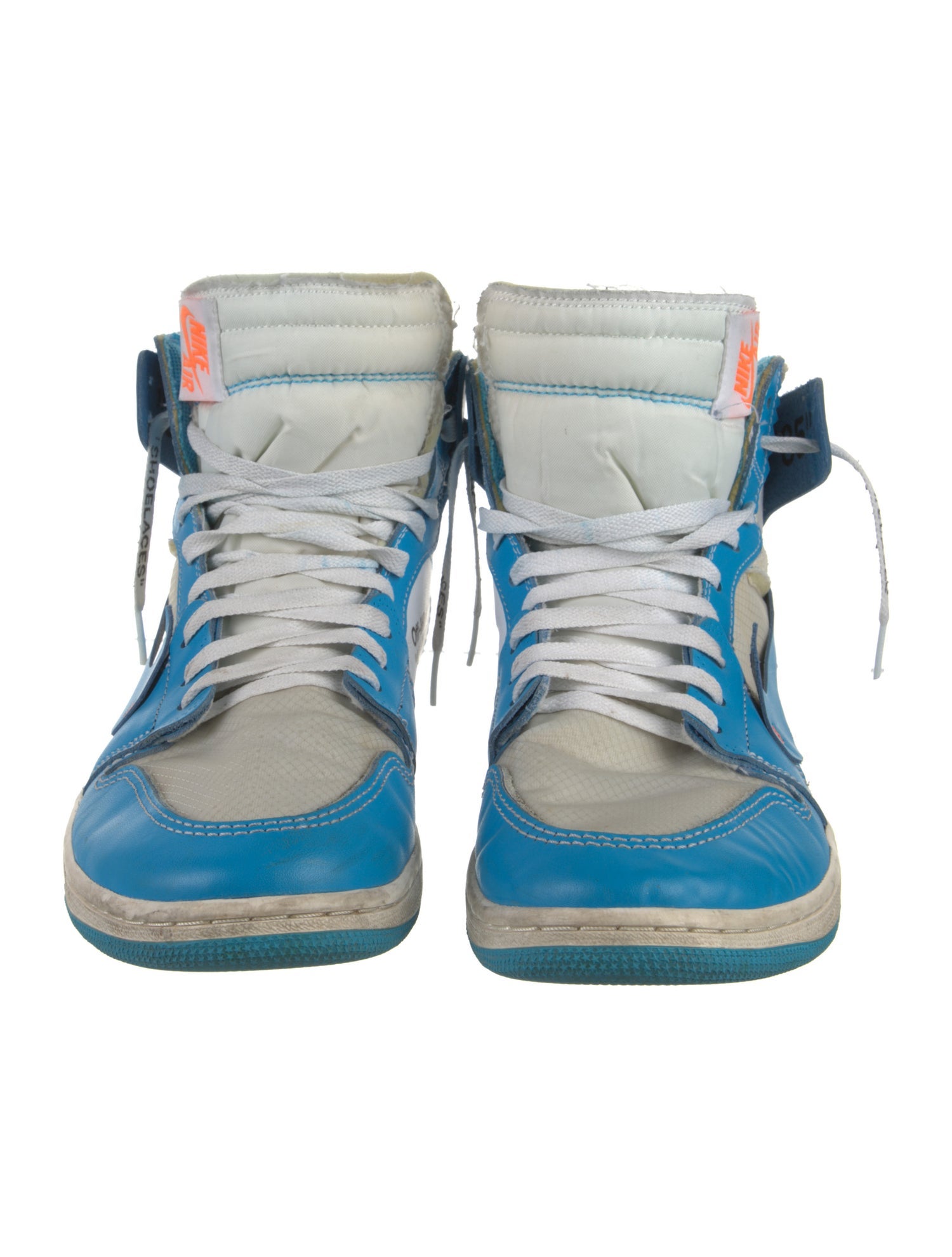 Off-White x Jordan 1 Retro High 'University Blue' Sneakers